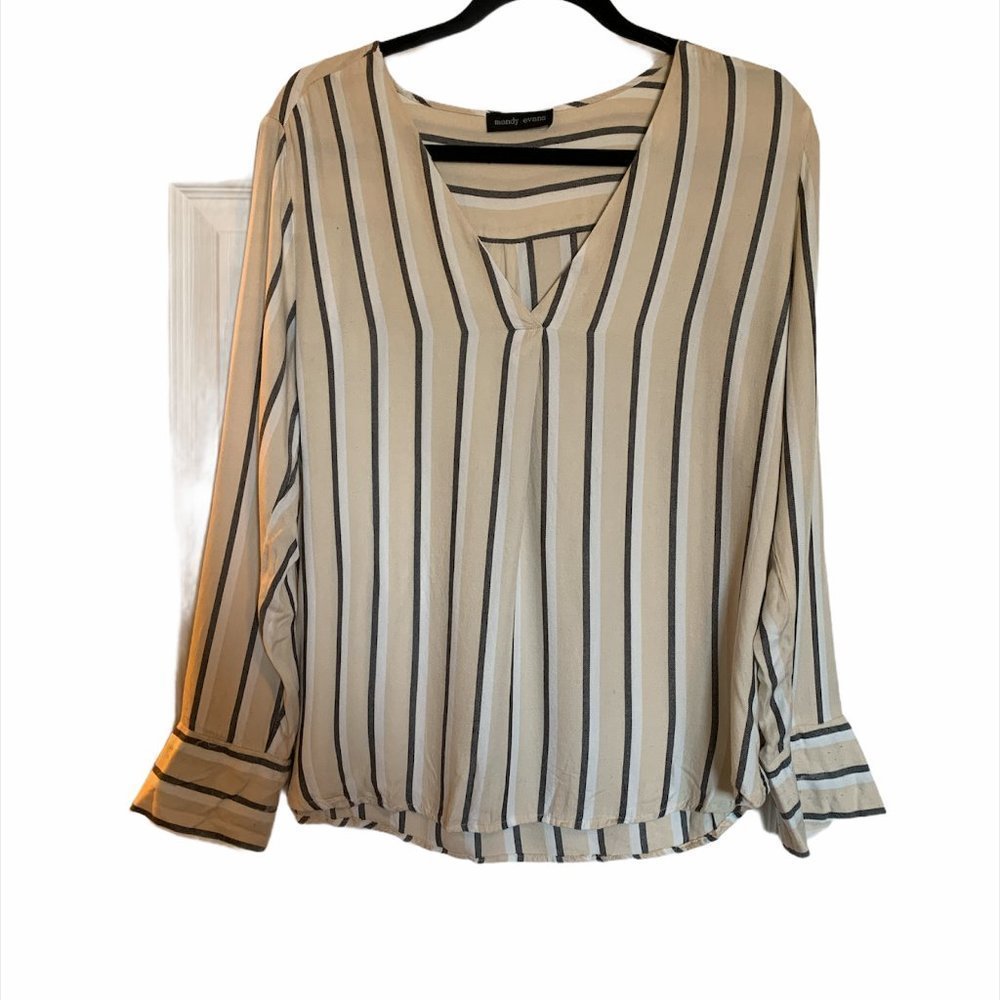 Mandy Evans Long Sleeve Blouse ~ Size large